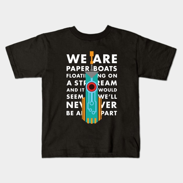 Transistor - Paper Boats Kids T-Shirt by Mandos92